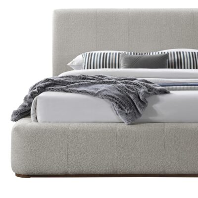 Harrod 78" King Platform Bed in Mushroom and Walnut 10 Harrod 78" King Platform Bed in Mushroom and Walnut 101-078K-MSH 101 078K MSH 2