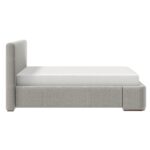 Harrod 78" King Platform Bed in Mushroom and Walnut 101-078K-MSH 101 078K MSH 3