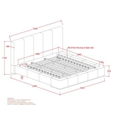 Harrod 78" King Platform Bed in Mushroom and Walnut 15 Harrod 78" King Platform Bed in Mushroom and Walnut 101-078K-MSH 101 078K MSH LD