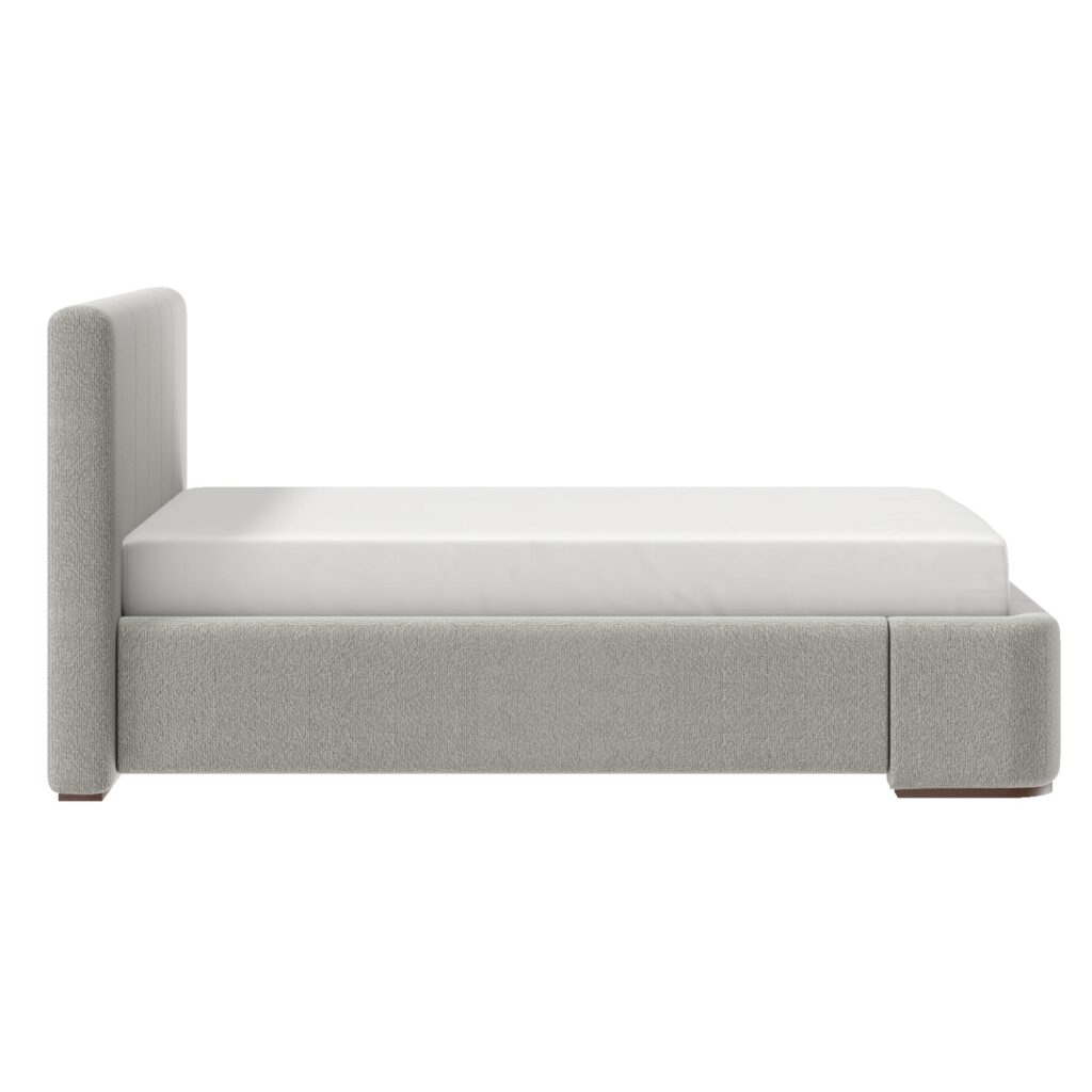 Harrod 60" Queen Platform Bed in Mushroom - Image 4