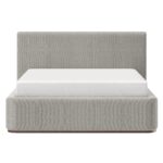 Harrod 60" Queen Platform Bed in Mushroom 101-078Q-MSH 101 078Q MSH 4
