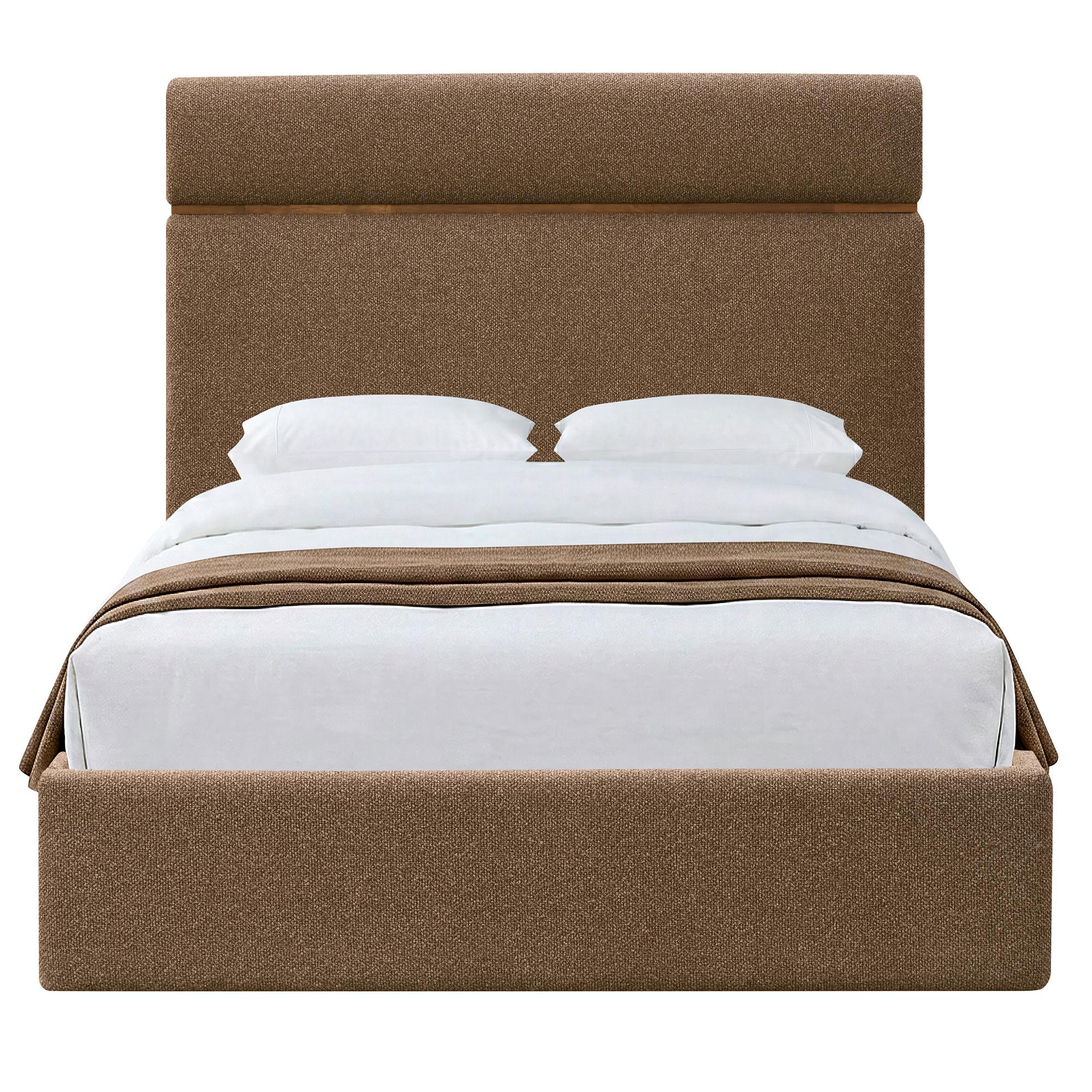 Aniza 54" Double Platform Bed with Drawer in Brown 5 Aniza 54" Double Platform Bed with Drawer in Brown - Image 5