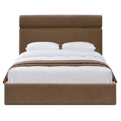 Aniza 60" Queen Platform Bed with Drawer in Brown 101-156Q-BRN 101 156Q BRN 4