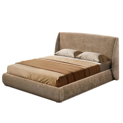 Ursula 78" King Platform Bed in Dark Beige 101-166K-DBG 101 166K DBG 2