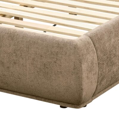 Ursula 78" King Platform Bed in Dark Beige 101-166K-DBG 101 166K DBG 5