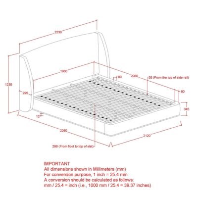 Ursula 78" King Platform Bed in Dark Beige 101-166K-DBG 101 166K DBG LD