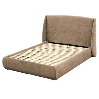 Ursula 60" Queen Platform Bed in Dark Beige 101-166Q-DBG 101 166Q DBG 2