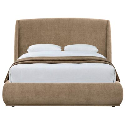 Ursula 60" Queen Platform Bed in Dark Beige 101-166Q-DBG 101 166Q DBG 4