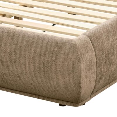 Ursula 60" Queen Platform Bed in Dark Beige 101-166Q-DBG 101 166Q DBG 5
