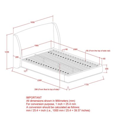 Ursula 60" Queen Platform Bed in Dark Beige 101-166Q-DBG 101 166Q DBG LD
