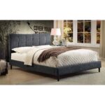 Rimo 78" King Platform Bed in Grey 101-268K-GY 101 268K GY 1