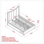 Rimo 78" King Platform Bed in Grey 101-268K-GY 101 268K GY LD