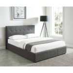 Extara 78" King Platform Bed w/Storage in Grey 101-277K-GY 101 277K GY 1