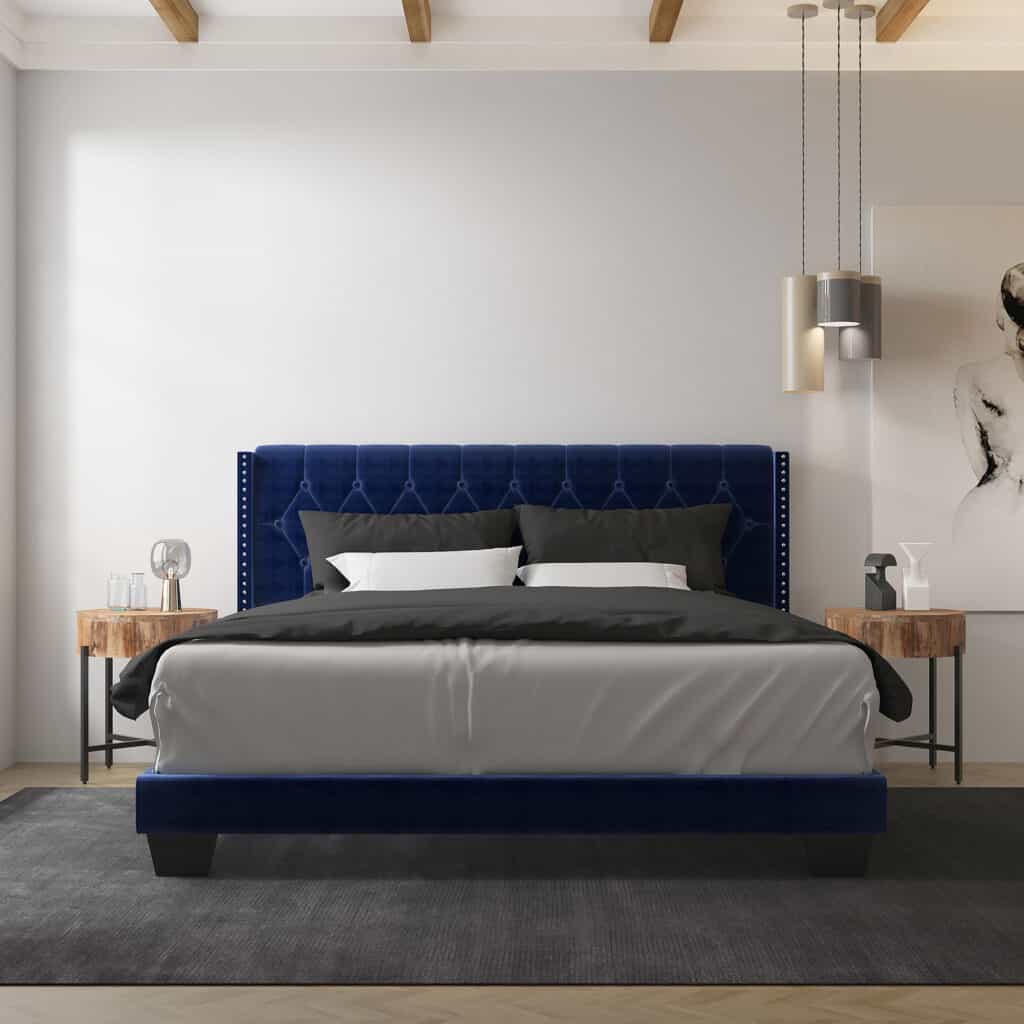 Gunner 78" King Bed in Blue - Image 2