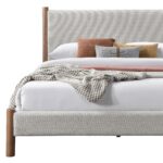 Zoran 78" King Platform Bed in Mushroom and Walnut 101-435K-MSH 101 435K MSH 2