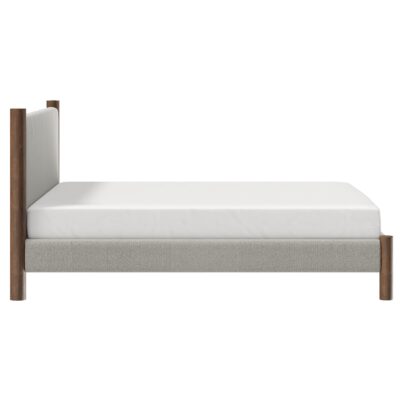 Zoran 78" King Platform Bed in Mushroom and Walnut 101-435K-MSH 101 435K MSH 3