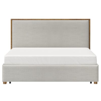 Andover 78" King Platform Bed with Drawer in Oat 101-593K-OAT 101 593K OAT 4