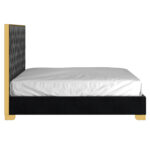 Lucille 78" King Bed in Black and Gold 101-596K-BK_GL 101 596K BK GL 2
