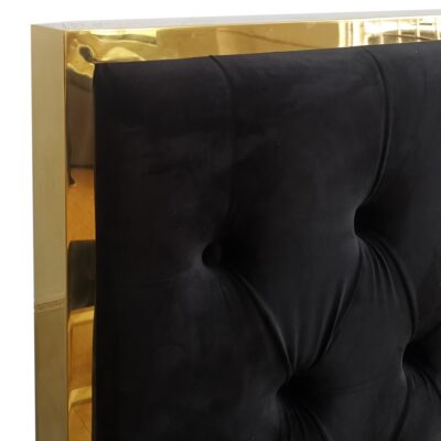 Lucille 78" King Bed in Black and Gold 13 Lucille 78" King Bed in Black and Gold 101-596K-BK_GL 101 596K BK GL 5