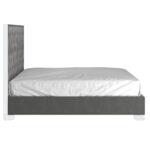 Lucille 78" King Bed in Grey and Silver 101-596K-GY_CH 101 596K GY CH 2