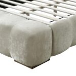 Pasha 78" King Platform Bed in Beige Pearl 101-647K-BEG 101 647K BEG 5
