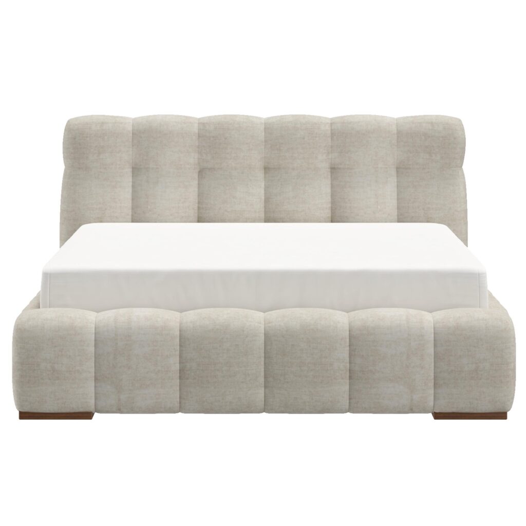 Pasha 60" Queen Platform Bed in Beige Pearl - Image 5