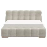 Pasha 60" Queen Platform Bed in Beige Pearl 101-647Q-BEG 101 647Q BEG 4