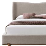 Isadora 78" King Platform Bed in Dark Beige 101-760K-DBG 101 760K DBG 2
