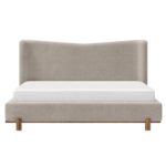 Isadora 78" King Platform Bed in Dark Beige 101-760K-DBG 101 760K DBG 4