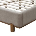 Isadora 78" King Platform Bed in Dark Beige 101-760K-DBG 101 760K DBG 5