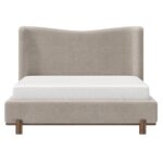 Isadora 60" Queen Platform Bed in Dark Beige 101-760Q-DBG 101 760Q DBG 4
