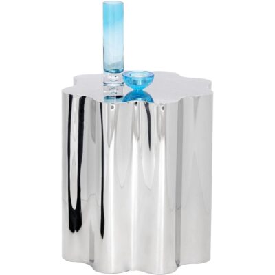 Dahlia End Table - Stainless Steel