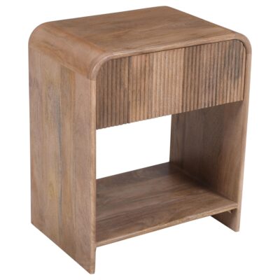 Amoli 1 Drawer Accent Table in Natural