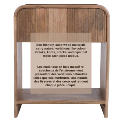 Amoli 1 Drawer Accent Table in Natural 102-069NAT 102 069NAT 6