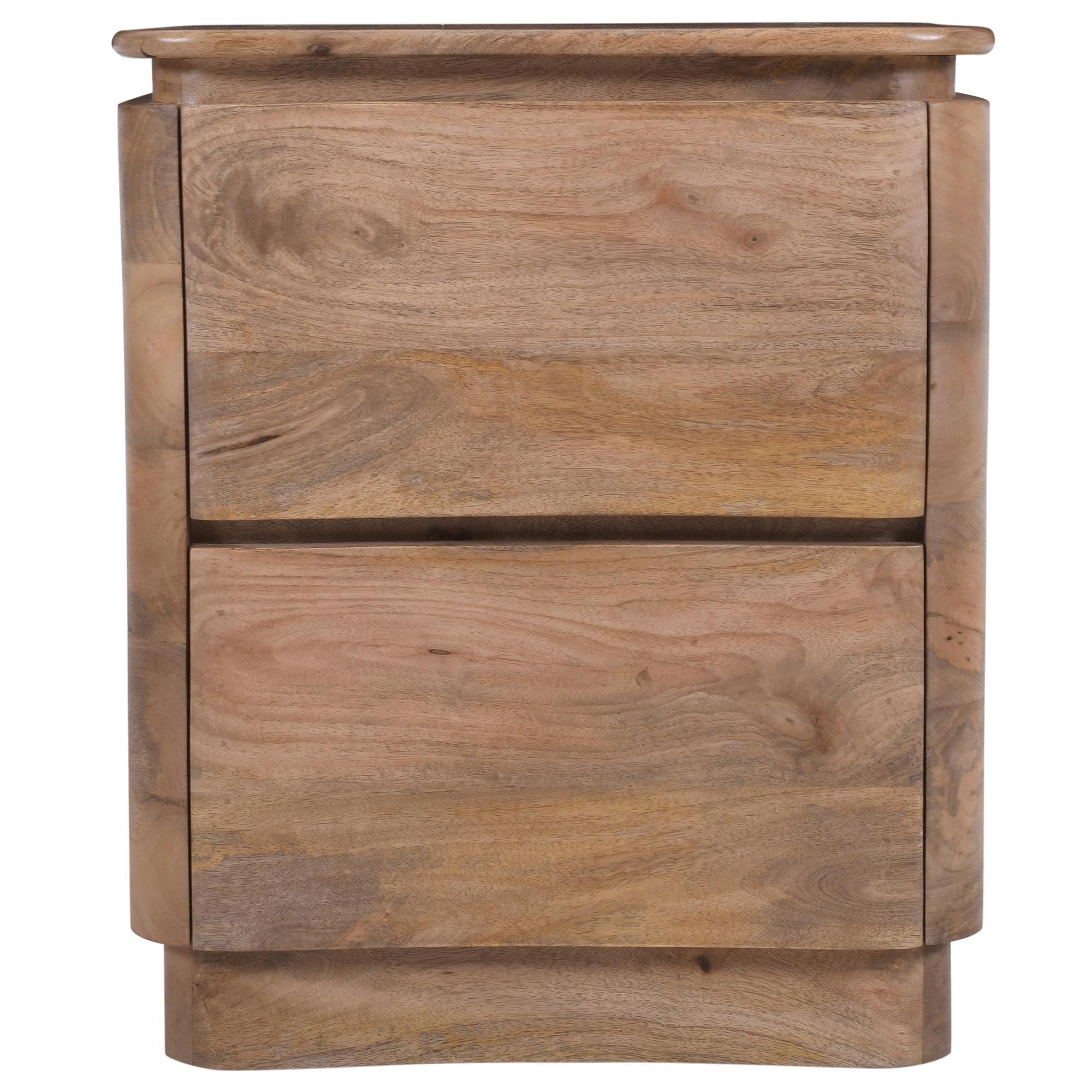 Akhila 2 Drawer Accent Table in Natural 4 Akhila 2 Drawer Accent Table in Natural - Image 4
