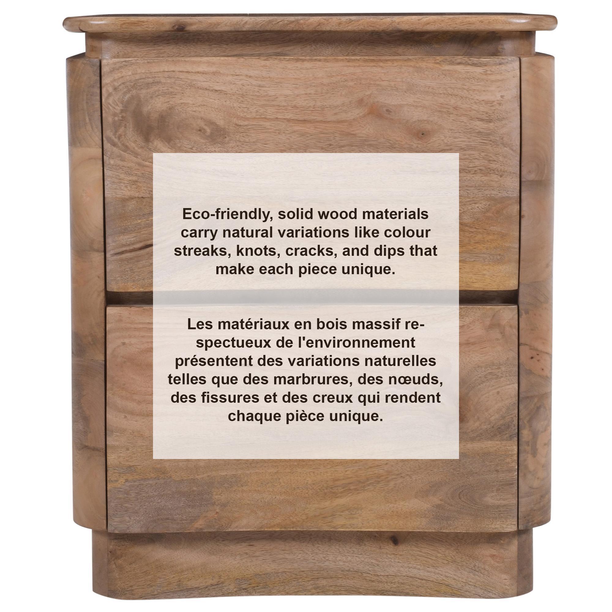 Akhila 2 Drawer Accent Table in Natural 7 Akhila 2 Drawer Accent Table in Natural - Image 7