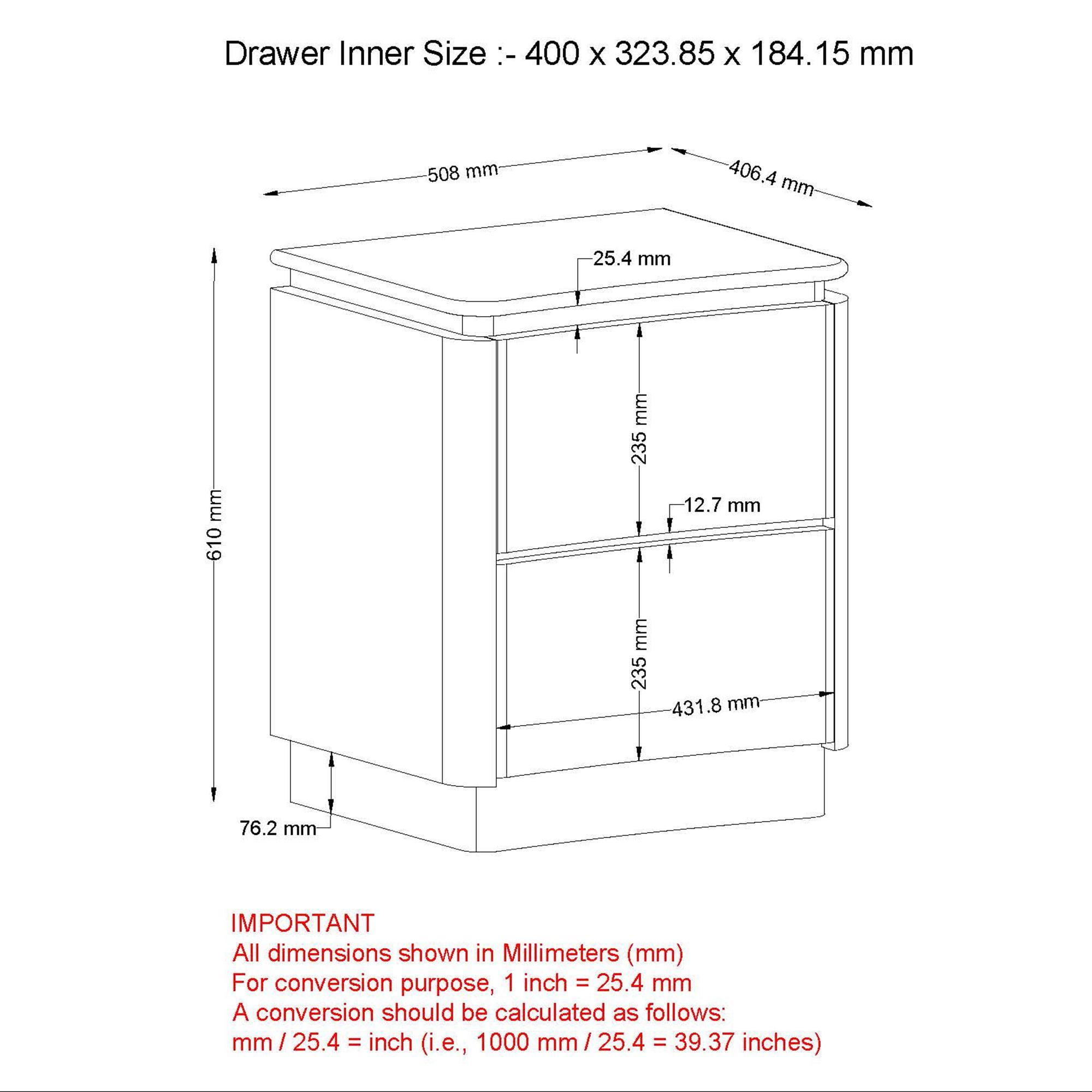 Akhila 2 Drawer Accent Table in Natural 8 Akhila 2 Drawer Accent Table in Natural - Image 8