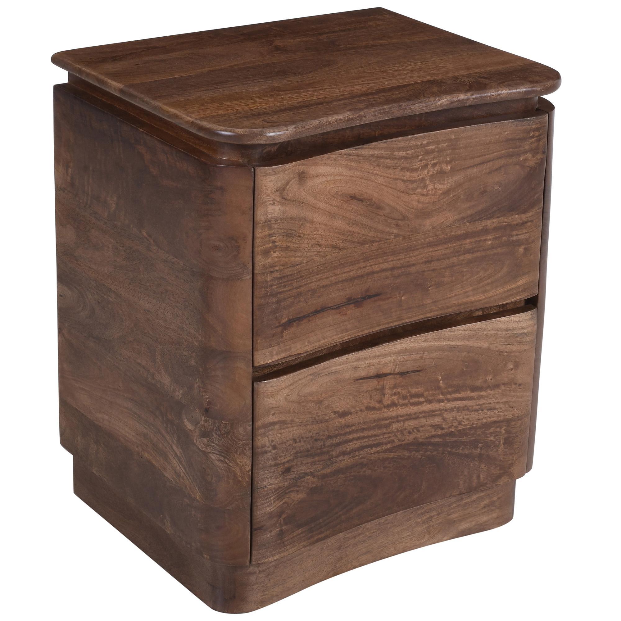 Akhila 2 Drawer Accent Table in Walnut 1 Akhila 2 Drawer Accent Table in Walnut
