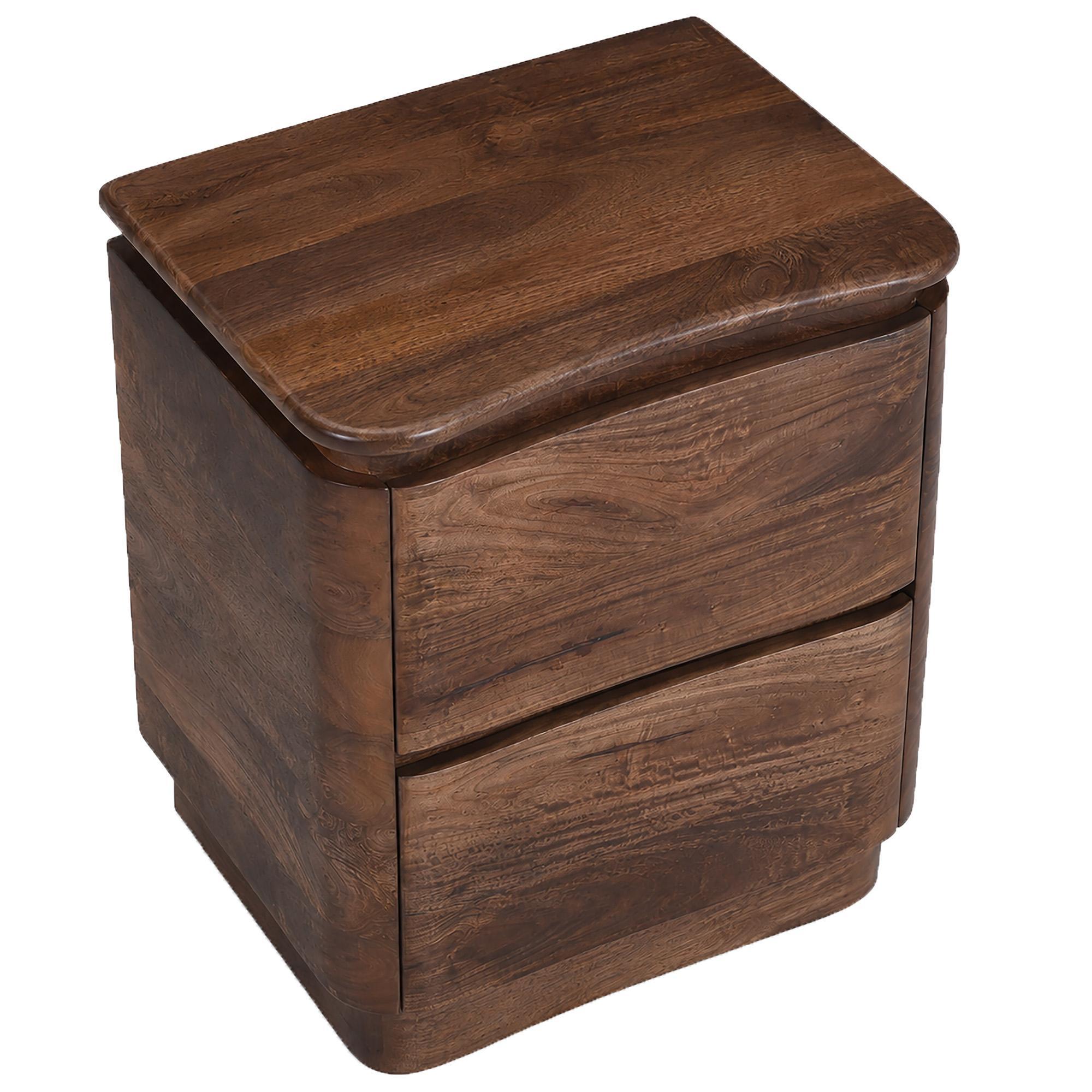 Akhila 2 Drawer Accent Table in Walnut 5 Akhila 2 Drawer Accent Table in Walnut - Image 5