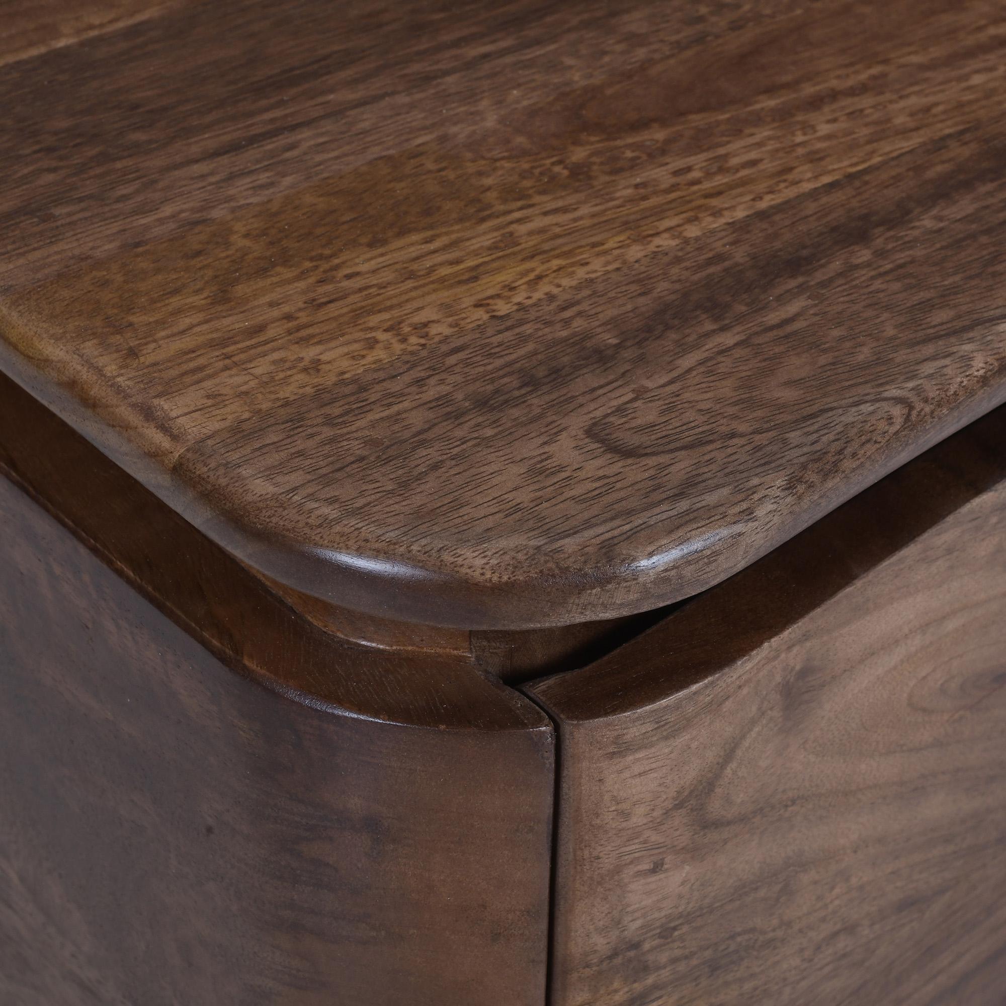 Akhila 2 Drawer Accent Table in Walnut 6 Akhila 2 Drawer Accent Table in Walnut - Image 6