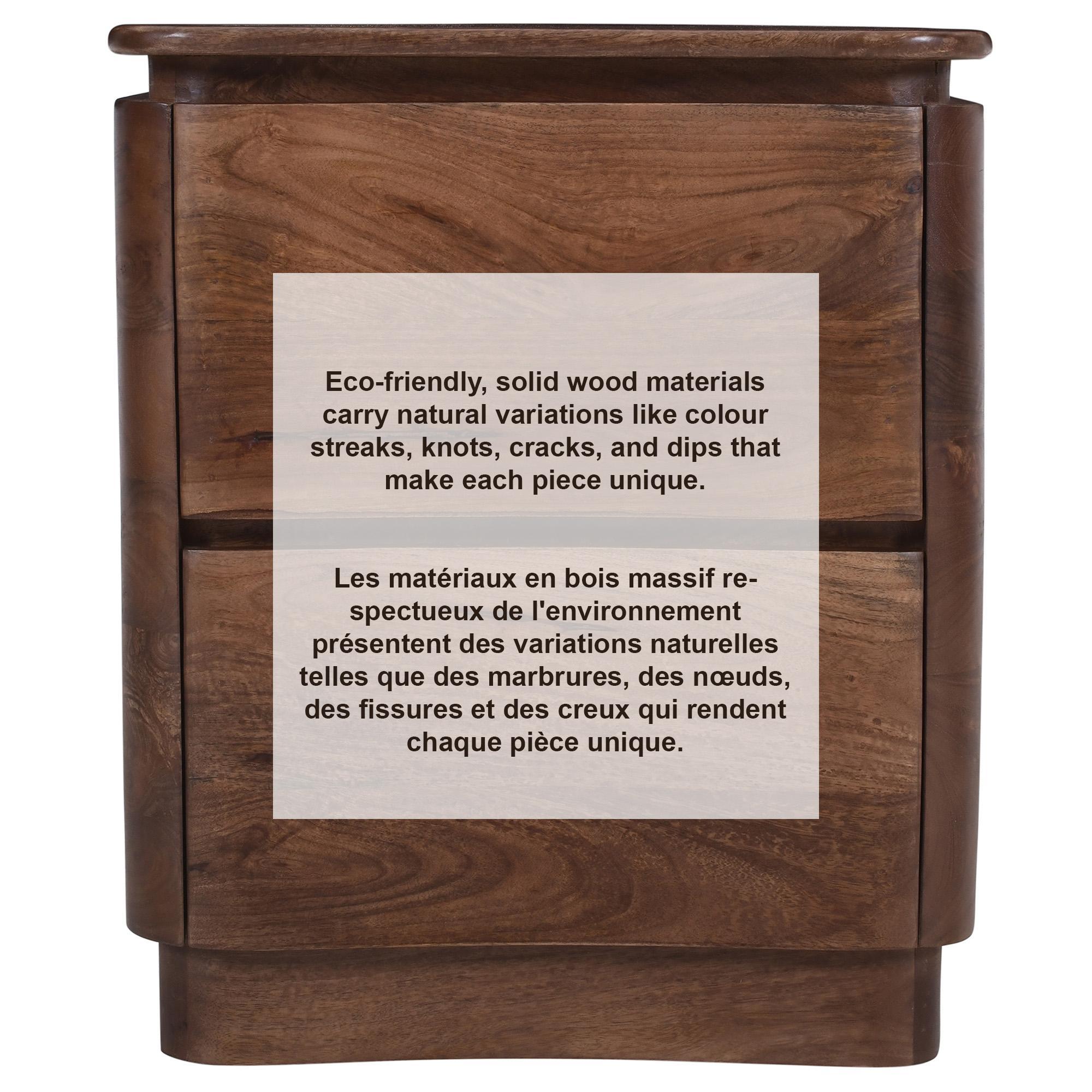Akhila 2 Drawer Accent Table in Walnut 7 Akhila 2 Drawer Accent Table in Walnut - Image 7