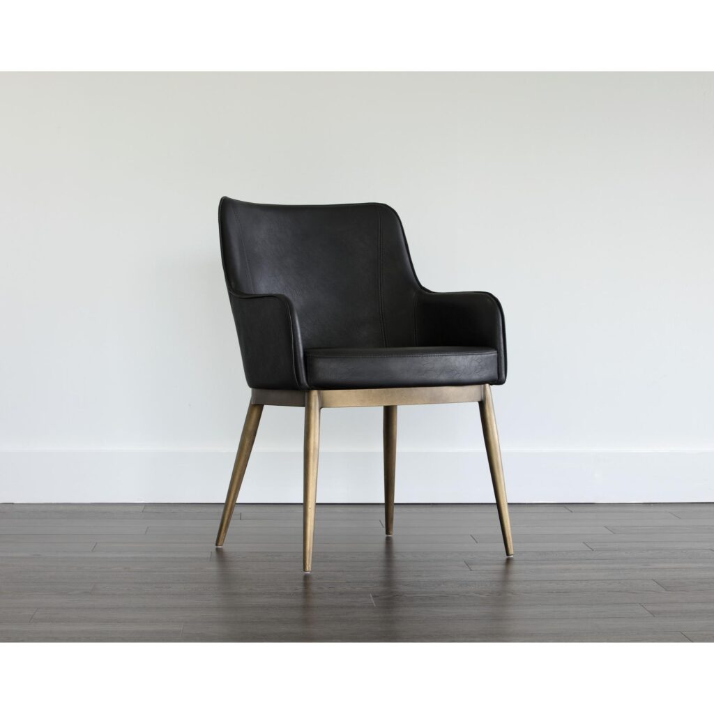 Franklin Dining Armchair - Vintage Black - Image 4