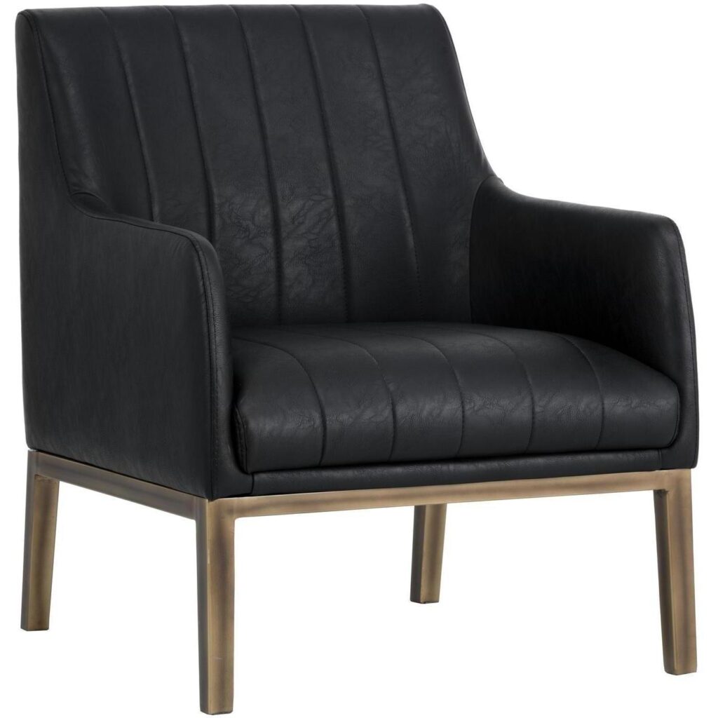 Wolfe Lounge Chair - Vintage Black