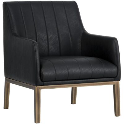 Wolfe Lounge Chair - Vintage Black