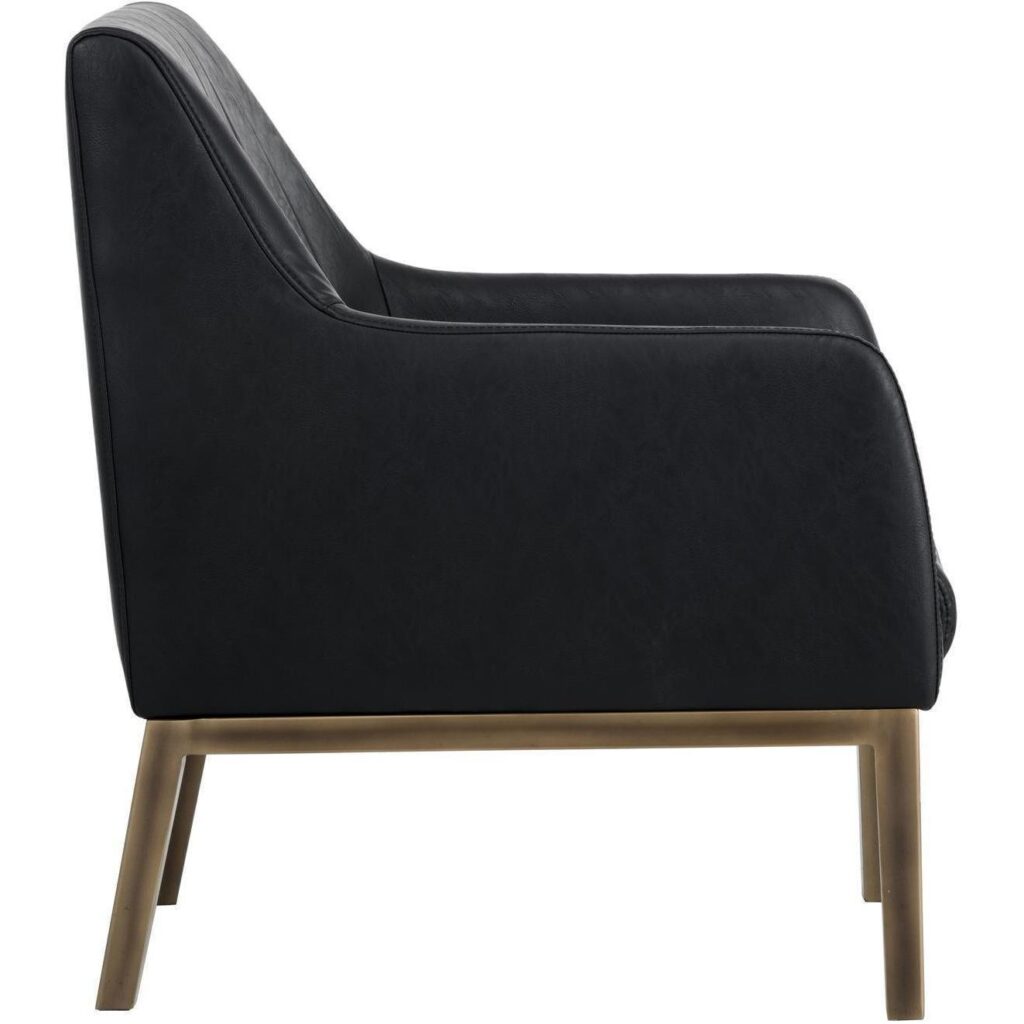 Wolfe Lounge Chair - Vintage Black - Image 2