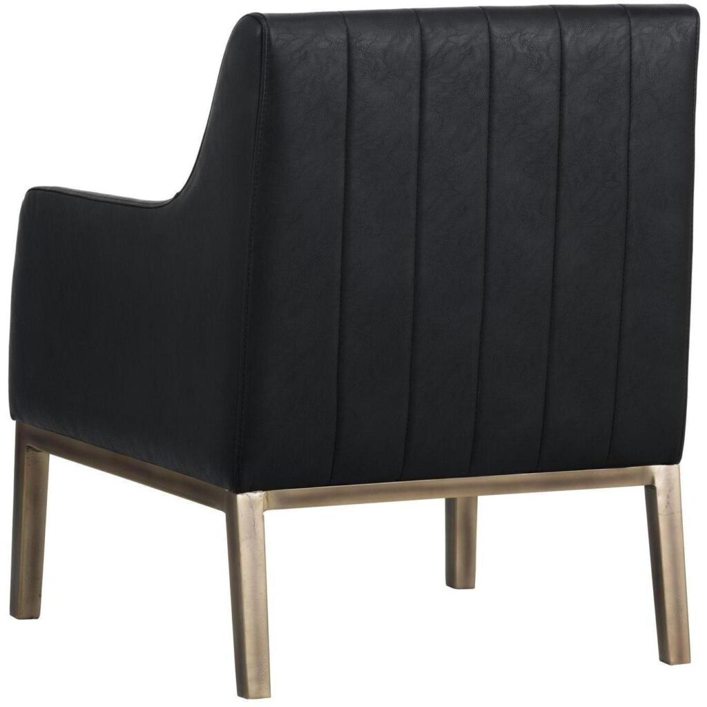 Wolfe Lounge Chair - Vintage Black - Image 3