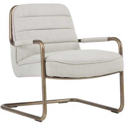 Lincoln Lounge Chair - Beige Linen