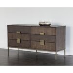 Jade Dresser - Antique Brass - Dark Mango 102924 102924 JADE DRESSER 5