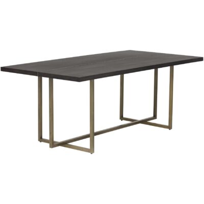 Jade Dining Table - Antique Brass - Dark Mango - 79" 8 Jade Dining Table - Antique Brass - Dark Mango - 79" 102928 102928 JADE DINING TABLE 2