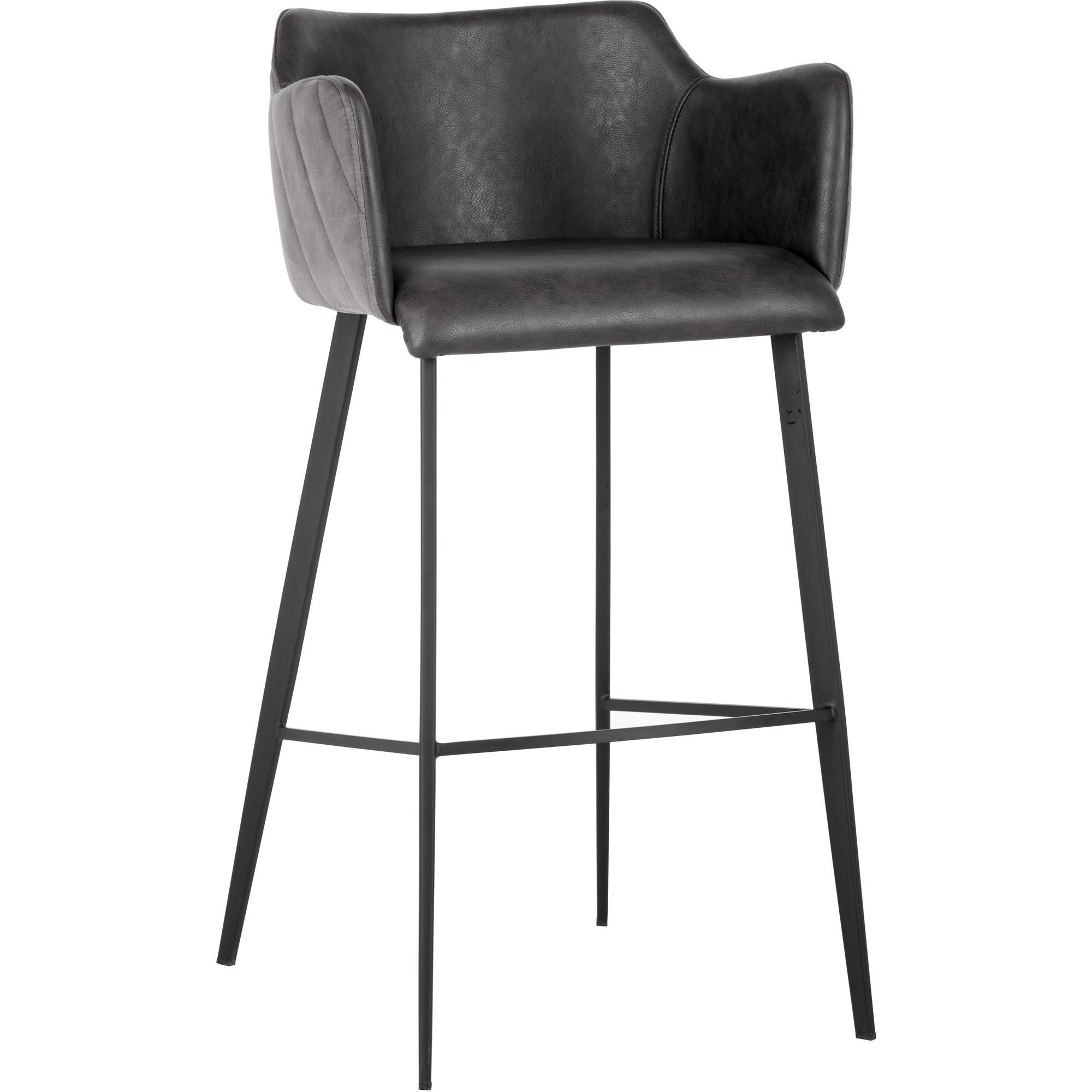 Griffin Barstool - Town Grey / Roman Grey 1 Griffin Barstool - Town Grey / Roman Grey